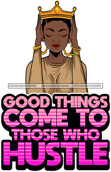 Afro Lola Mom Wife Boss Lady Hustle Life Quotes .SVG Cutting Files For Silhouette Cricut and More!