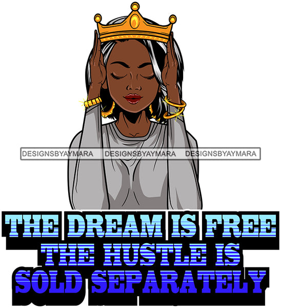 Afro Lola Mom Wife Boss Lady Hustle Life Quotes .SVG Cutting Files For Silhouette Cricut and More!