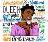 Afro Lola Diamond Teeth Hustle Goddess Life Quotes Urban Girl Pretty Woman .SVG Cutting Files For Silhouette Cricut and More!