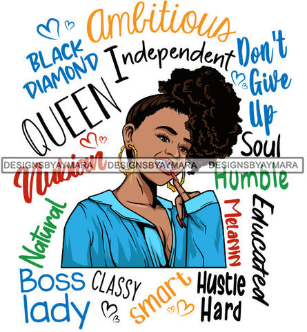 Afro Lola Diamond Teeth Hustle Goddess Life Quotes Urban Girl Pretty Woman .SVG Cutting Files For Silhouette Cricut and More!