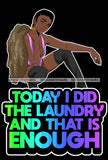 Lola Flow Black Woman Did Laundry Short Hair Style Sexy Posing Modeling Fur Coat Attractive Hoop Earrings  High Heels SVG Clipart Vector Cutting Files