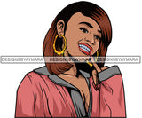 Afro Lola Diamond Teeth Hustle Goddess Urban Girl Pretty Woman .SVG Cutting Files For Silhouette Cricut and More!