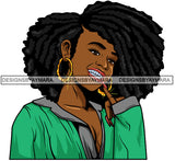 Afro Lola Diamond Teeth Hustle Goddess Urban Girl Pretty Woman .SVG Cutting Files For Silhouette Cricut and More!