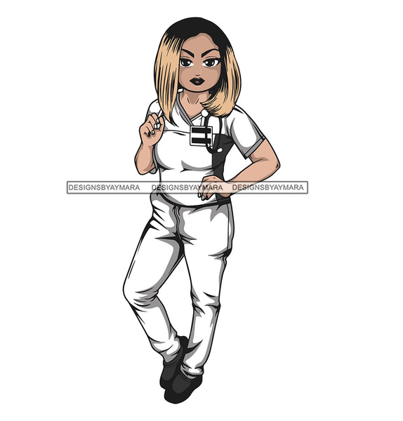 Lola Nurse Nursing Doctor Save Life Hero Medical Occupation SVG Cutting Files