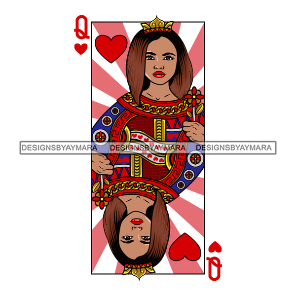 Afro Queen Lola Ace Casino Design Blackjack Poker Gambling Crown Royal SVG Cutting Files For Silhouette Cricut and More!