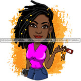 Afro Lola Realtor Real State Broker House For Sale Rent Sold Melanin Afro Woman Layered Designs SVG JPG PNG Layered Cutting Files For Silhouette Cricut and More