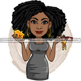 Afro Lola Realtor Real State Broker House For Sale Rent Sold Melanin Afro Woman Layered Designs SVG JPG PNG Layered Cutting Files For Silhouette Cricut and More