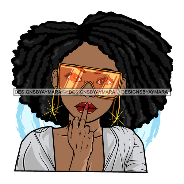 Bundle 5 Lola STFU Silent Sign Melanin African American Woman Black Girl Magic SVG JPG PNG Layered Cutting Files For Silhouette Cricut and More