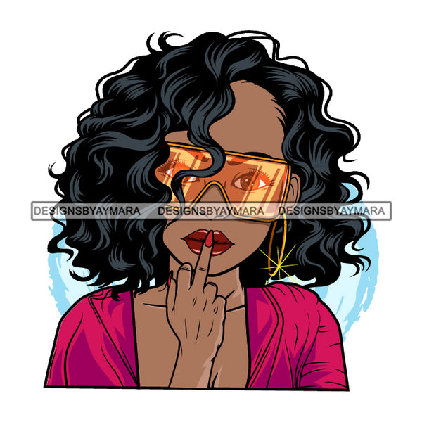 Bundle 5 Lola STFU Silent Sign Melanin African American Woman Black Girl Magic SVG JPG PNG Layered Cutting Files For Silhouette Cricut and More