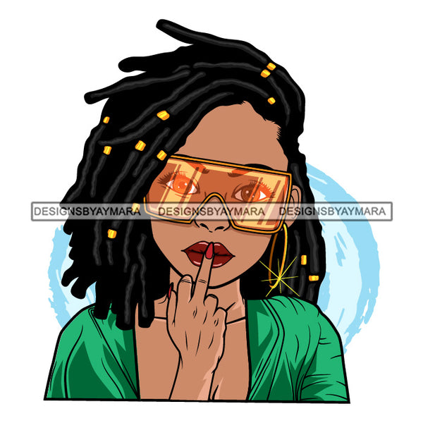 Bundle 5 Lola STFU Silent Sign Melanin African American Woman Black Girl Magic SVG JPG PNG Layered Cutting Files For Silhouette Cricut and More