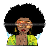 Bundle 5 Lola STFU Silent Sign Melanin African American Woman Black Girl Magic SVG JPG PNG Layered Cutting Files For Silhouette Cricut and More