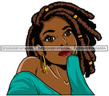 Afro Lola Woman With Attitude Strong Character Confident Lady .SVG Clipart Vector Cutting Files