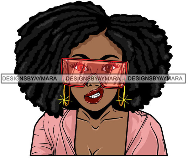 Afro Lola Woman With Attitude Strong Character Confident Lady .SVG Clipart Vector Cutting Files