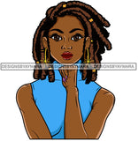 Afro Lola Woman With Attitude Strong Character Confident Lady .SVG Clipart Vector Cutting Files