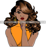 Afro Lola Woman With Attitude Strong Character Confident Lady .SVG Clipart Vector Cutting Files