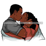 Afro Power Couple Man Woman Relationships Together Soulmates Portrait Melanin Romance Affection True Love SVG JPG PNG Vector Clipart Cricut Silhouette Cut Cutting