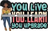 Afro Lola Boss Classy Lady Life Quotes Beautiful Black Woman SVG Cutting Files For Silhouette Cricut and More