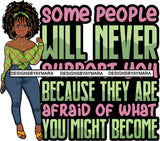 Afro Lola Boss Classy Lady Life Quotes Beautiful Black Woman SVG Cutting Files For Silhouette Cricut and More