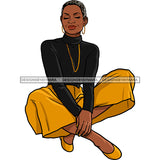 Adult Woman Older Lady Classy Mature Elderly Grey Hair Pretty Grandma SVG Cutting Files For Silhouette Cricut and More!