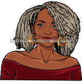 Adult Woman Older Lady Classy Mature Elderly Grey Hair Beautiful Grandma SVG Cutting Files For Silhouette Cricut and More!