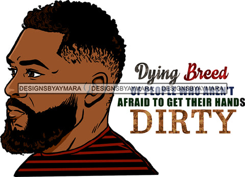 Afro Handsome Sexy Black Man Beard Life Quotes SVG JPG PNG Vector Clipart Cricut Silhouette Cut Cutting
