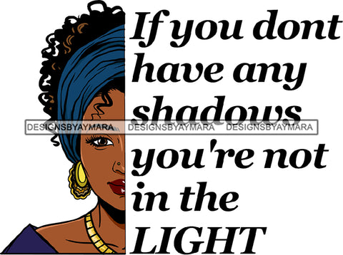 Shadow Light Woman Face Lipstick Makeup Golden Gold Earrings Necklace Curly Hairs Hair Style Head Band Classy Mature Girl Magic Melanin Nubian African American Lady SVG JPG PNG Vector Clipart Cricut Silhouette Cut Cutting