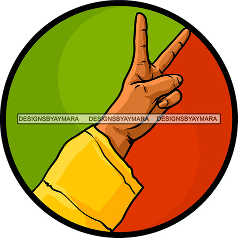 Rasta Rastafarian Man Hand Peace Sign Marijuana Marihuana Cannabis Weed Hemp SVG JPG PNG Vector Clipart Cricut Silhouette Cut Cutting