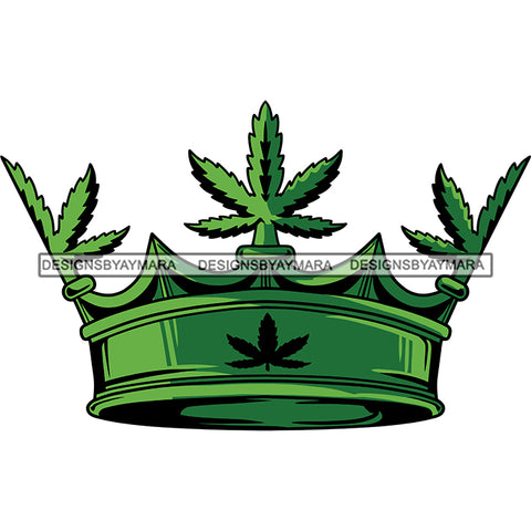 Marijuana Queen Crown Smoking Enjoying Weed Joint Lifestyle Logo Illustration SVG JPG PNG Vector Clipart Cricut Silhouette Cut Cutting