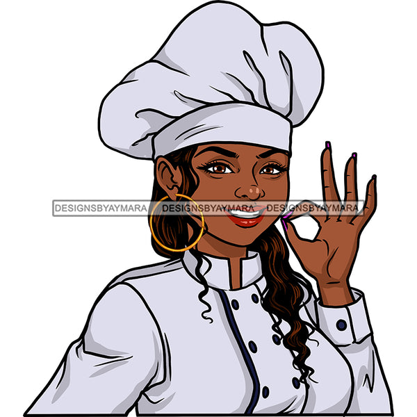 Woman Chef  JPG PNG  Clipart Cricut Silhouette Cut Cutting