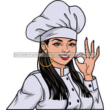 White Woman Chef  JPG PNG  Clipart Cricut Silhouette Cut Cutting