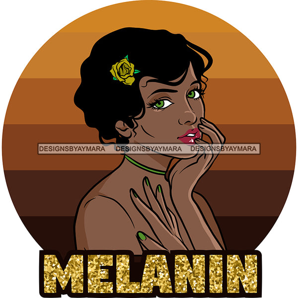 Melanin Queen  SVG JPG PNG Vector Clipart Cricut Silhouette Cut Cutting