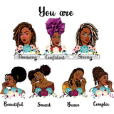 Afro Women Together You Are Strong Brave Life Quotes Divas White Background SVG JPG PNG Vector Clipart Cricut Silhouette Cut