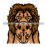Yellow Eyes Brown Lion Dangerous Scary Animals Animal Roar Female Lioness SVG JPG PNG Vector Clipart Cricut Silhouette Cut Cutting