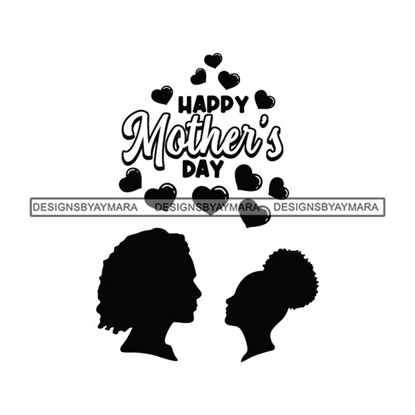 Happy Mother's Day Celebration Grandma Mommy Granny Cute Quotes SVG JPG PNG Vector Clipart Cricut Silhouette Cut Cutting