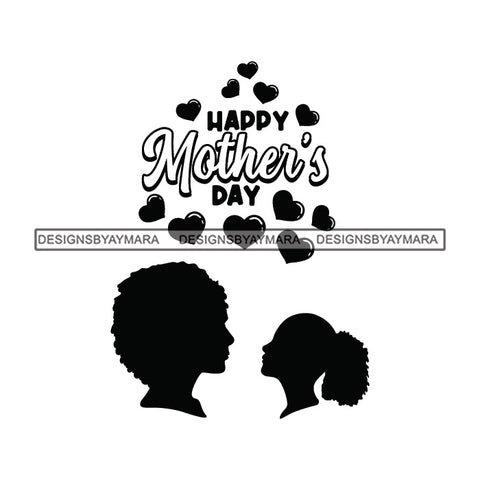 Happy Mother's Day Celebration Grandma Mommy Granny Cute Quotes SVG JPG PNG Vector Clipart Cricut Silhouette Cut Cutting