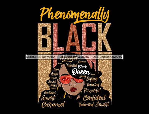 Afro Lola Phenomenally Swag Powerful Loving Smart Black Girl Magic Melanin Popping Hipster Girl SVG JPG PNG Layered Cutting Files For Silhouette Cricut and More