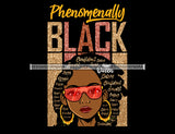 Afro Lola Phenomenally Swag Powerful Loving Smart Black Girl Magic Melanin Popping Hipster Girl SVG JPG PNG Layered Cutting Files For Silhouette Cricut and More