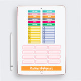 Everyday Daily Routine Digital Planner Stickers GoodNotes Pre-cropped Digital Stickers .PDF .PNG .JPG