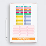 EVERYDAY BASIC Digital Planner Stickers Pre-cropped Digital Stickers .PDF .PNG .JPG