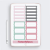 Everyday Basic Digital Planner Stickers GoodNotes Pre-cropped Digital Stickers .PDF .PNG .JPG