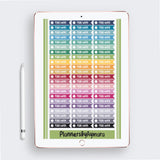 Everyday Basic Digital Planner Stickers GoodNotes Pre-cropped Digital Stickers .PDF .PNG .JPG