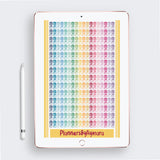 Everyday Basic Digital Planner Stickers GoodNotes Pre-cropped Digital Stickers .PDF .PNG .JPG