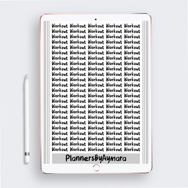 EVERYDAY BASIC Digital Planner Stickers Pre-cropped Digital Stickers .PDF .PNG .JPG