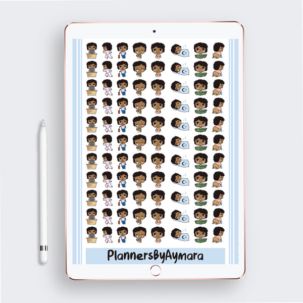 Everyday Basic Digital Planner Stickers GoodNotes Pre-cropped Digital Stickers .PDF .PNG .JPG