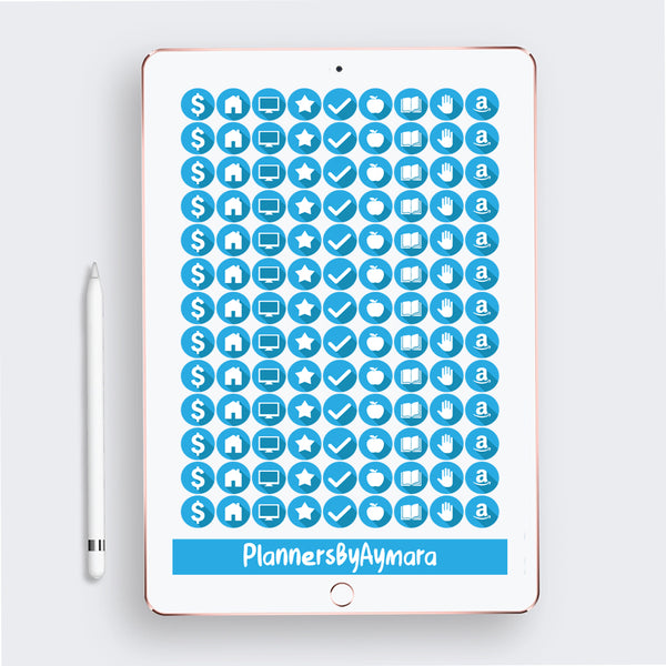 EVERYDAY BASIC Digital Planner Stickers Pre-cropped Digital Stickers .PDF .PNG .JPG