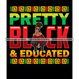 Pretty Afro Woman Squatting Educated Updo Hairstyle Rasta Black Background SVG JPG PNG Vector Clipart Cricut Silhouette Cut Cutting