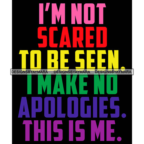 Pride Month Parade Inspirational Quote Tolerance Support Lgbt Black Background SVG JPG PNG Vector Clipart Cricut Silhouette Cut Cutting