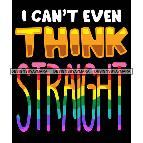 Pride Month Parade Funny Quote Rainbow Lesbian Transsexual Black Background SVG JPG PNG Vector Clipart Cricut Silhouette Cut Cutting