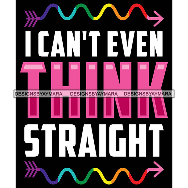 Pride Month Parade Funny Quote Gay Celebration Relationship Black Background SVG JPG PNG Vector Clipart Cricut Silhouette Cut Cutting