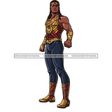 Black Super Hero Man With Locs Clipart JPG PNG  Clipart Cricut Silhouette Cut Cutting